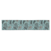 Chemin De Table Court Paisley sarcelle foncé (Horizontal)