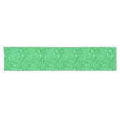 Chemin De Table Court Paisson vert clair sur vert (Horizontal)