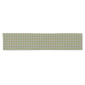 Chemin De Table Court Pale Lavender Stripes avec Greens Table Runer (Horizontal)