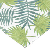 Chemin De Table Court Palm Tree Fronds Peinture hawaïenne (Coin)