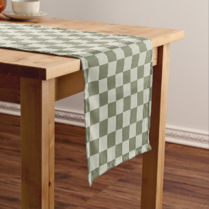 Chemin De Table Court Panneau de configuration Sage Green