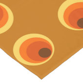 Chemin De Table Court papier peint rétro orange 1970 (Coin)