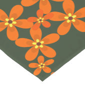 Chemin De Table Court papier peint rétro orange 1970 (Coin)