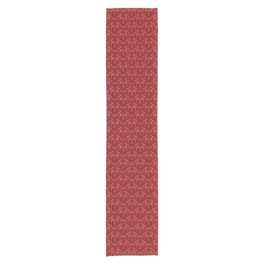 Chemin De Table Court Papier peint rouge (Devant)
