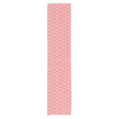 Chemin De Table Court Papillon, Corail profond rose (Devant)