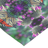 Chemin De Table Court Papillon Monarque Sur Fleur Nature Abstraite (Coin)