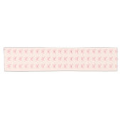 Chemin De Table Court Papillon rose or rose (Horizontal)