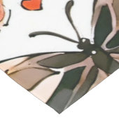 Chemin De Table Court Papillons, Coeurs et Fleurs (Coin)