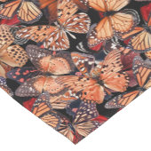 Chemin De Table Court Papillons des Monarques Orange (Coin)