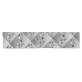 Chemin De Table Court Papillons noirs de blanc de n (Horizontal)