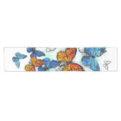 Chemin De Table Court Papillons volants Morpho et Monarch (Horizontal)