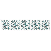 Chemin De Table Court Papillons Whimsical Elegant Aqua (Horizontal)