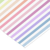 Chemin De Table Court Pâques Printemps Pastel Rainbow Stripes (Coin)