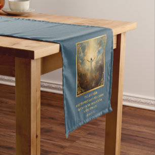 Chemin De Table Court Pâques Résurrection Religieuse