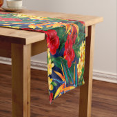 Chemin De Table Court Paradis tropical Floral hawaïen (In Situ)