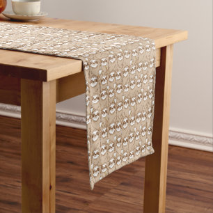 Chemin De Table Court Paresses et motif de café
