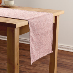 Chemin De Table Court Parties scintillant en or Rose de luxe