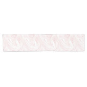 Chemin De Table Court Parties scintillant rose moderne marbre (Horizontal)