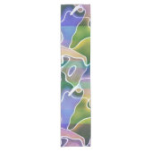 Chemin De Table Court Pastel Abstrait Stripes Runner Table (Devant)
