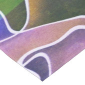 Chemin De Table Court Pastel Abstrait Stripes Runner Table (Coin)