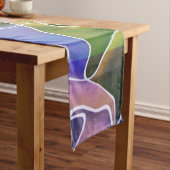 Chemin De Table Court Pastel Abstrait Stripes Runner Table (In Situ)