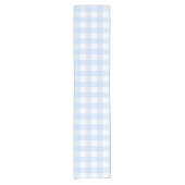 Chemin De Table Court Pastel Blue Plaid Motif Pâques (Devant)