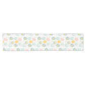 Chemin De Table Court Pastel Easter Eggs Floral Pattern - Cute Spring (Horizontal)