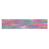 Chemin De Table Court Pastel Pink Turquoise Abstrait (Horizontal)