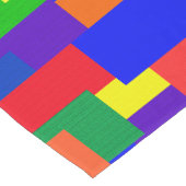 Chemin De Table Court Patchwork Abstract Design RainbowTable Runner (Coin)