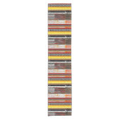 Chemin De Table Court Patina rustique Afrocentrique (Devant)