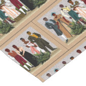 Chemin De Table Court Patrimoine afro-américain (Coin)