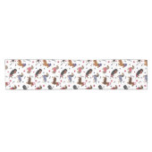 Chemin De Table Court Patriotic Dachshund (Horizontal)