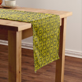 Chemin De Table Court Pattern de Medieval Yellow (In Situ)