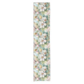 Chemin De Table Court Pattern Elegant Magnolia Flowers (Devant)