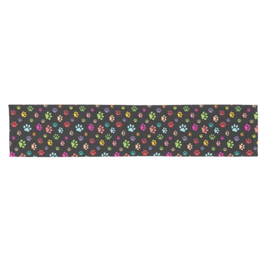 Chemin De Table Court Pawprints Design Table Runner (Horizontal)