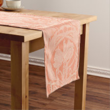 Peach Art Nouveau Tulips Moteur de table