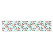 Chemin De Table Court Peach Motif Style Agritourisme Coureur de table (Horizontal)