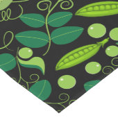 Chemin De Table Court Peas motif 01.bw Black BG (Coin)