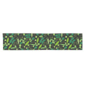 Chemin De Table Court Peas motif 01.bw Black BG (Horizontal)