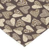 Chemin De Table Court Peau d'animal avec des coeurs (Coin)