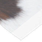 Chemin De Table Court peau de vache blanc (Coin)