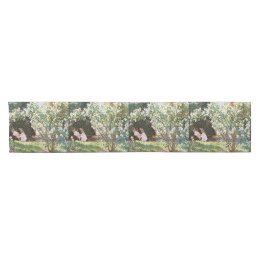 Chemin De Table Court Peder Severin Kroyer - Roses (Horizontal)