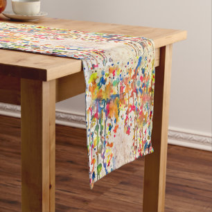 Chemin De Table Court Peignez le coureur abstrait de Tableau