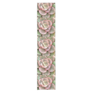 Chemin De Table Court Peinture acrylique Succulente Echeveria Cactus