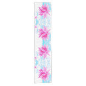 Chemin De Table Court Peinture de lotus rose paisible (Devant)