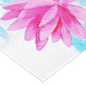 Chemin De Table Court Peinture de lotus rose paisible (Coin)