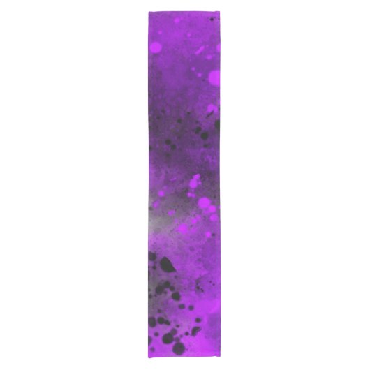 Chemin De Table Court Peinture violette rétro (Devant)