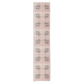 Chemin De Table Court Penser Pastel Twists Table Runner (Devant)