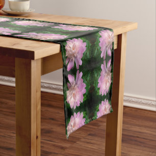 Chemin De Table Court Peony Flower Nature Abstraite