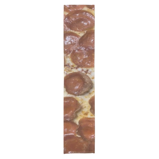 Chemin De Table Court Pepperoni Pizza (Devant)